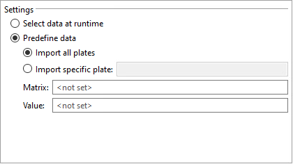 Configuration profile setup, Data source tab