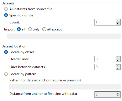 Configuration profile setup, File structure tab