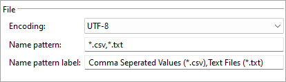 Configuration profile setup, Source file tab