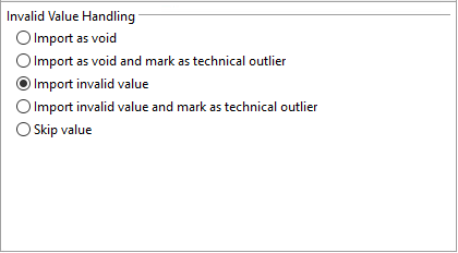 Configuration profile setup, Values tab