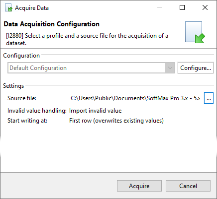 Select the source file